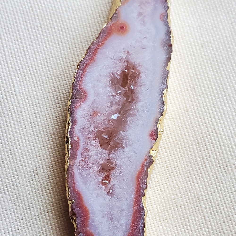 Geode Slice Pendant - Picture 2 of 8
